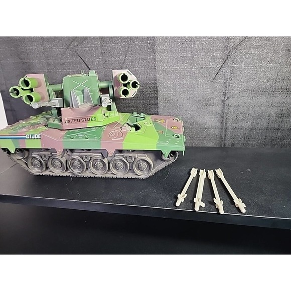 Vintage 1989 GIJoe ARAH Slaughters marauders Equalizer Tank With Missiles NICE - Picture 1 of 10